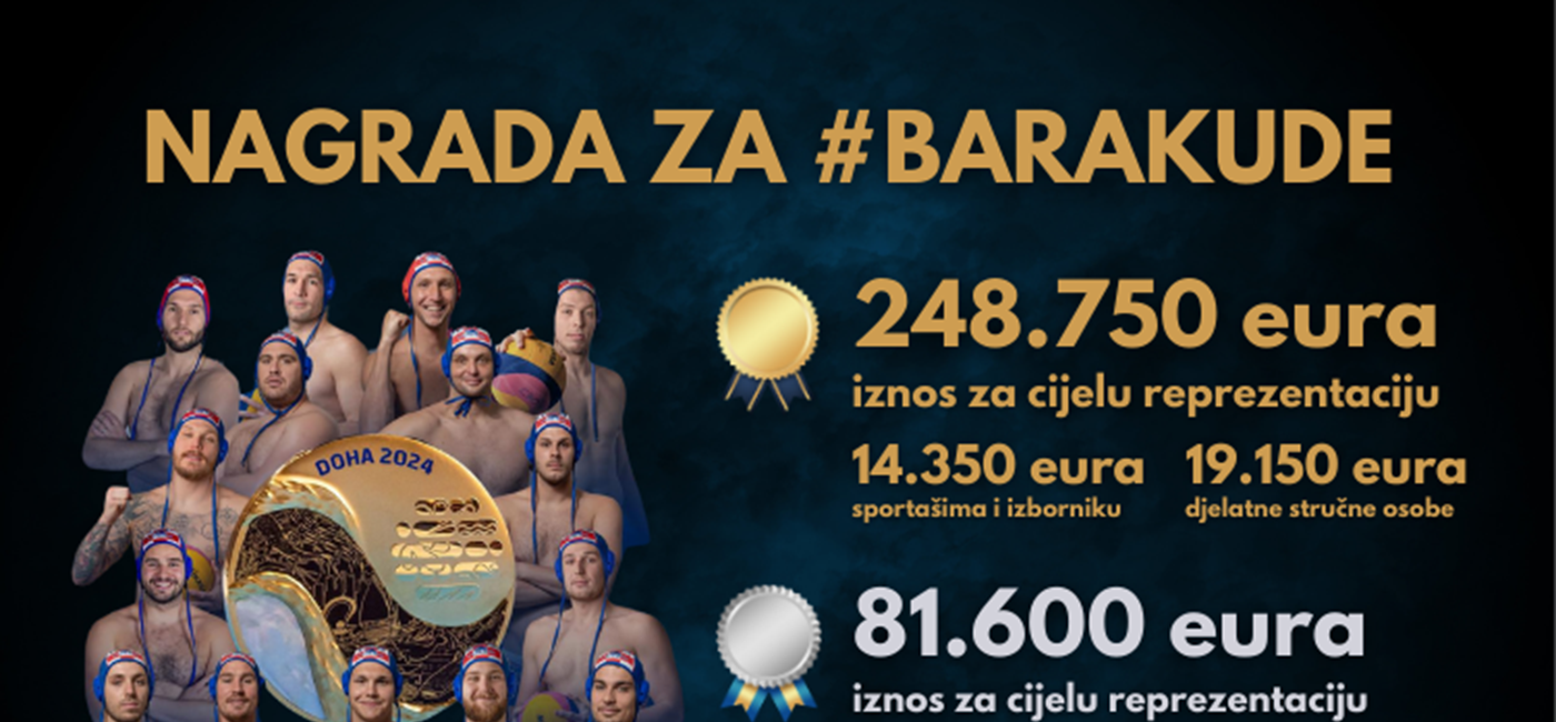 Odluke Vlade o nagradama za uspjehe hrvatskih vaterpolista